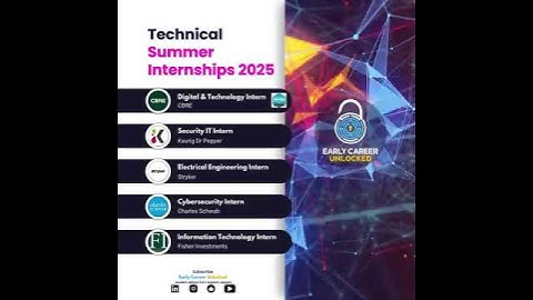 Technical Summer Internships 2025!