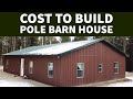 Cost To Build A Pole Barn House EP 21