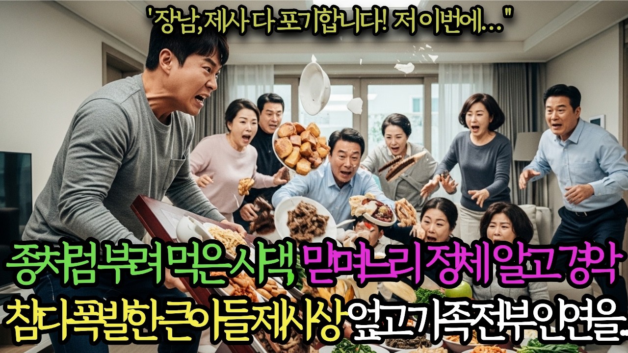 15년간 종처럼 부려먹은 시댁, 맏며느리의 정체 알고 경악…참다 폭발한 큰아들 제사상 엎고 가족 전부 인연 끊어버림..  #감동사연   #반전스토리  #막장사연 #시댁사연