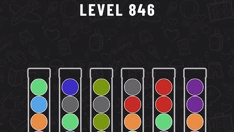 Ball Sort Puzzle Level 846 #ballsortpuzzle #ballsortpuzzlegameplay #puzzlegame #mobilegames