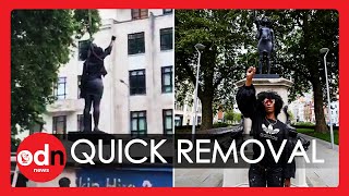 Black Lives Matter Statue Removed after JUST 24 HOURS in Bristol