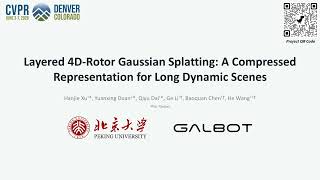 Layered 4D-Rotor Gaussian Splatting for Long Dynamic Scenes | CVPR 2026