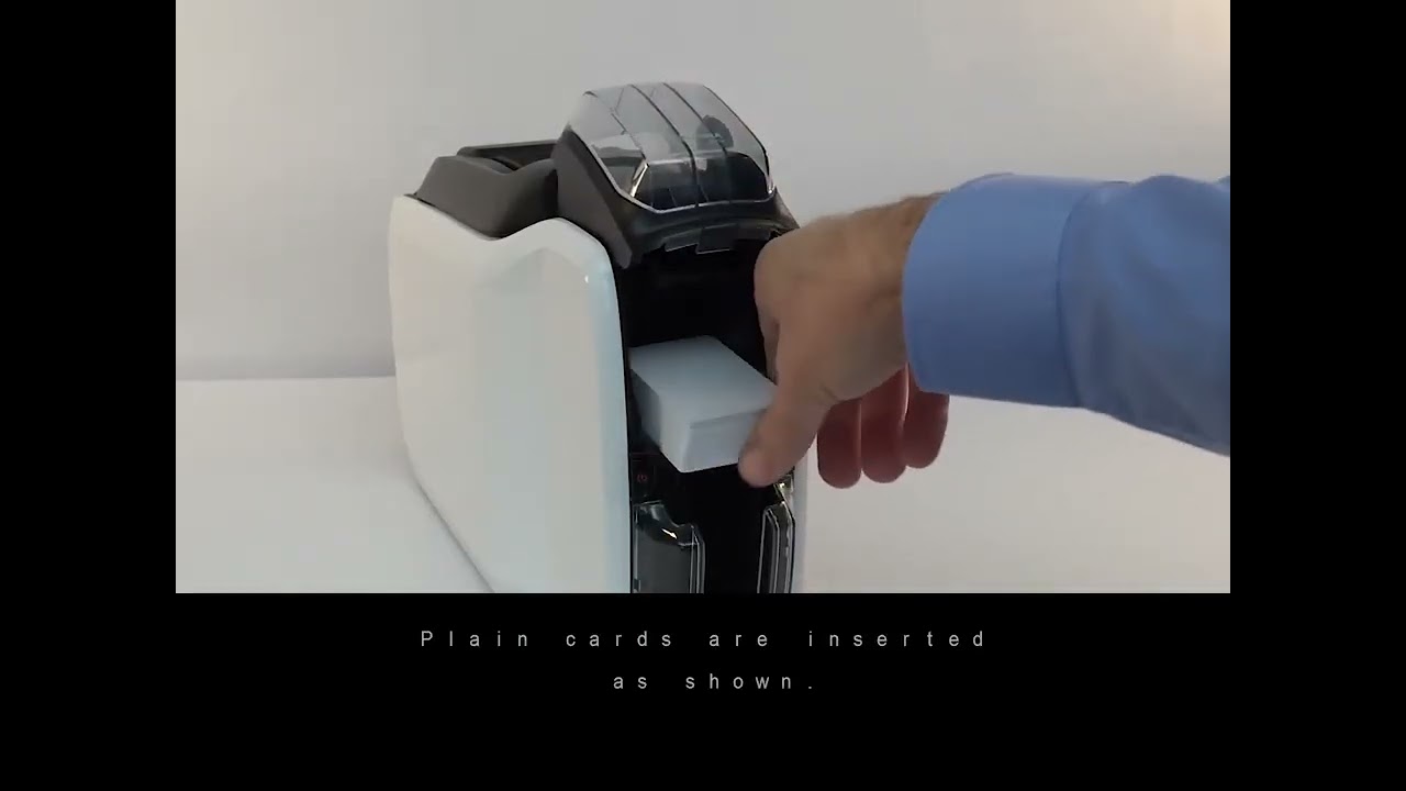Zebra ZC100/ZC300 Series How to Load Cards - YouTube