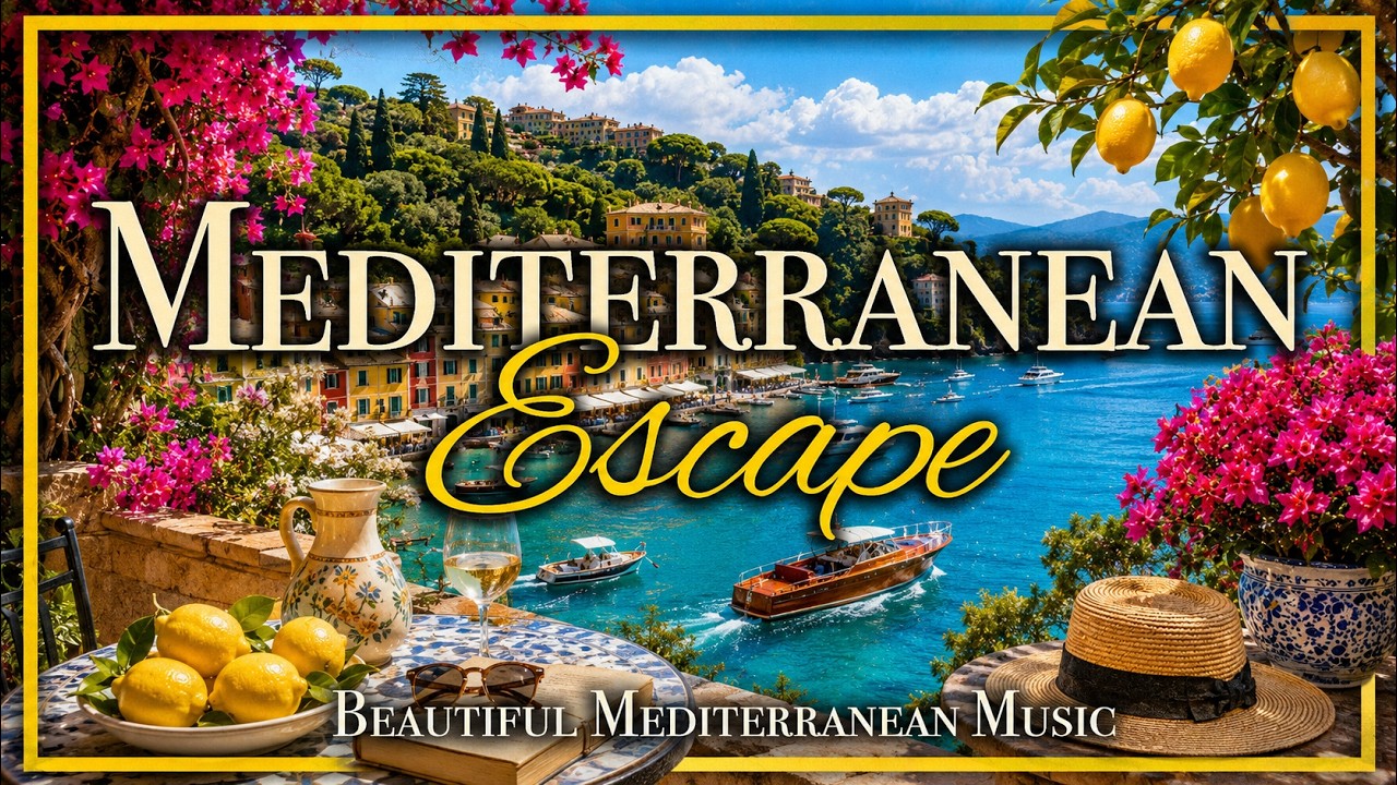 Mediterranean Escape - Relaxing Italian Music & Mediterranean Vibes 🍋| Soothing Melodies