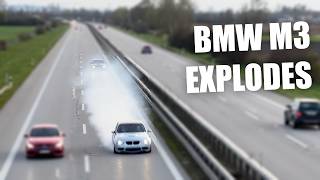 Sheepmans Bmw E90 M3 Engine Explodes At The Autobahn
