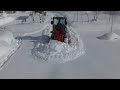 ホイールローダー除雪６０🌈 雪が重くていつものスピードが出ない
