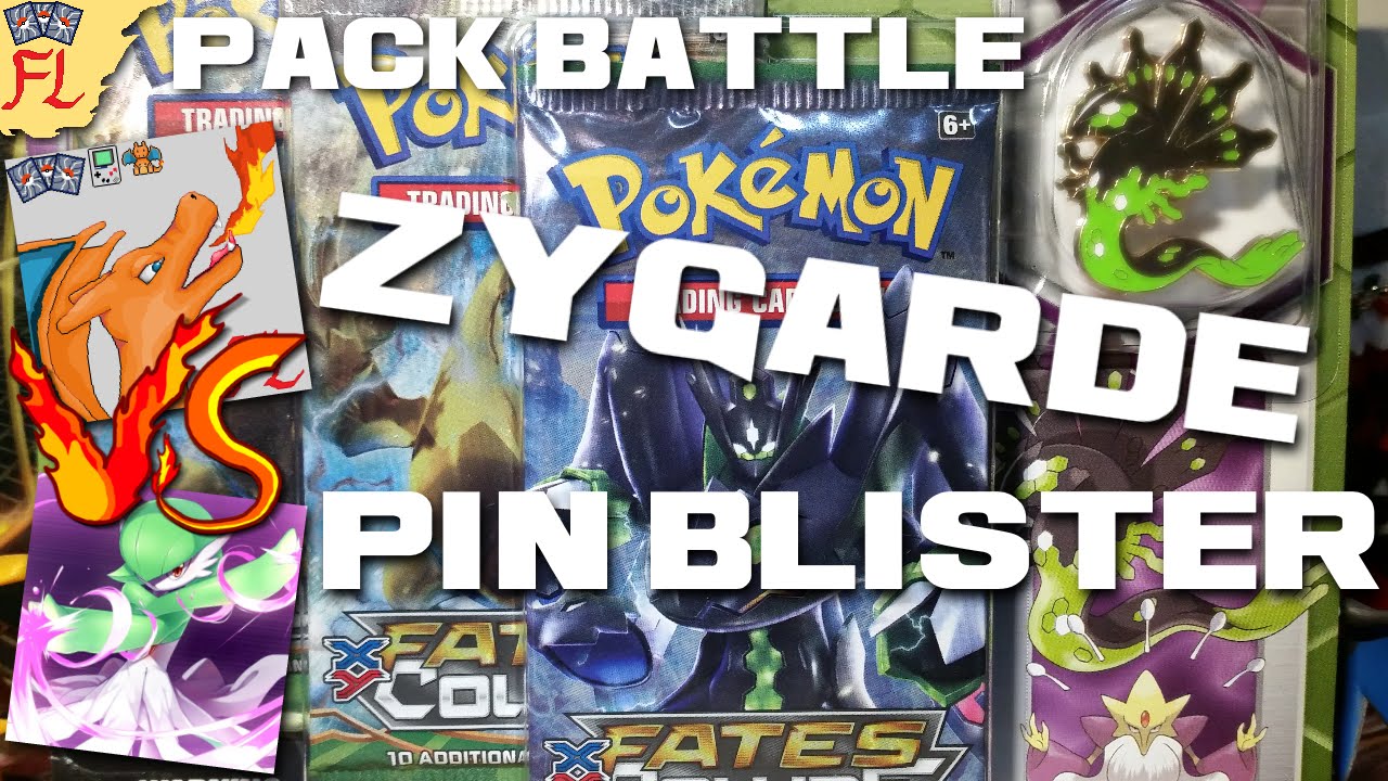 Opening a Pokemon TCG Fates Collide Zygarde Pin Blister vs PokePixi!