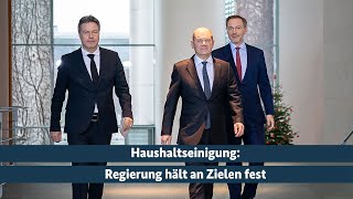 Einigung zum Haushalt 2024: Pressestatements