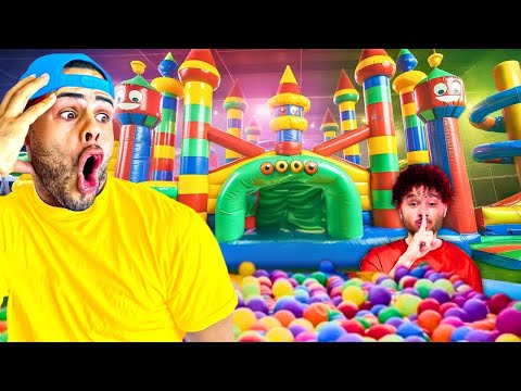 EXTREME HIDE & SEEK IN GIANT BOUNCE HOUSE!