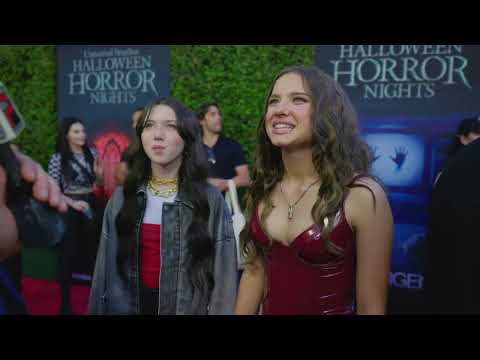 Actress Sisters Violet McGraw and Madeleine McGraw on working on horror films - #HorrorNights 2025