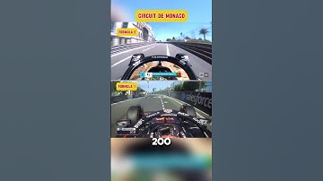 Lap Speed Formula 1 vs Formula E Circuit de Monaco. 🏎️⚡️