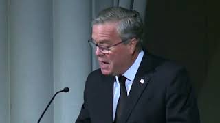 Listen to Jeb Bush's eulogy for Barbara Bush.