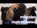 Come Maintain My Microlocs With Me | Wash + Retie + Style