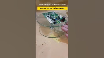 6 electronic components, passive, active and connector, that have been disoldered