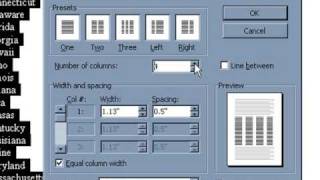 How to Create Columns of Text
