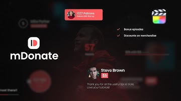 mDonate - Donation and Fanbase-building Tools for Final Cut Pro - MotionVFX