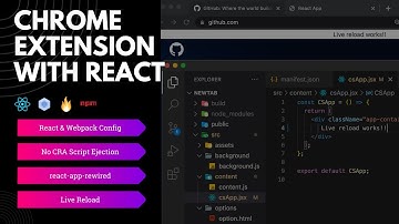 Chrome Extension(manifest v3) using CRA(no cra script ejection) & react-app-rewired with Live Reload