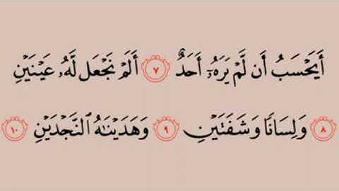 سورة البلد من الآية 6 ⬅️ 11