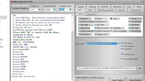 How to use Miracle Box to flash Mediatek firmware  (.bin format)