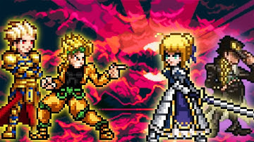 DIO & Gilgamesh Vs Saber & Jotaro in Jump Force Mugen