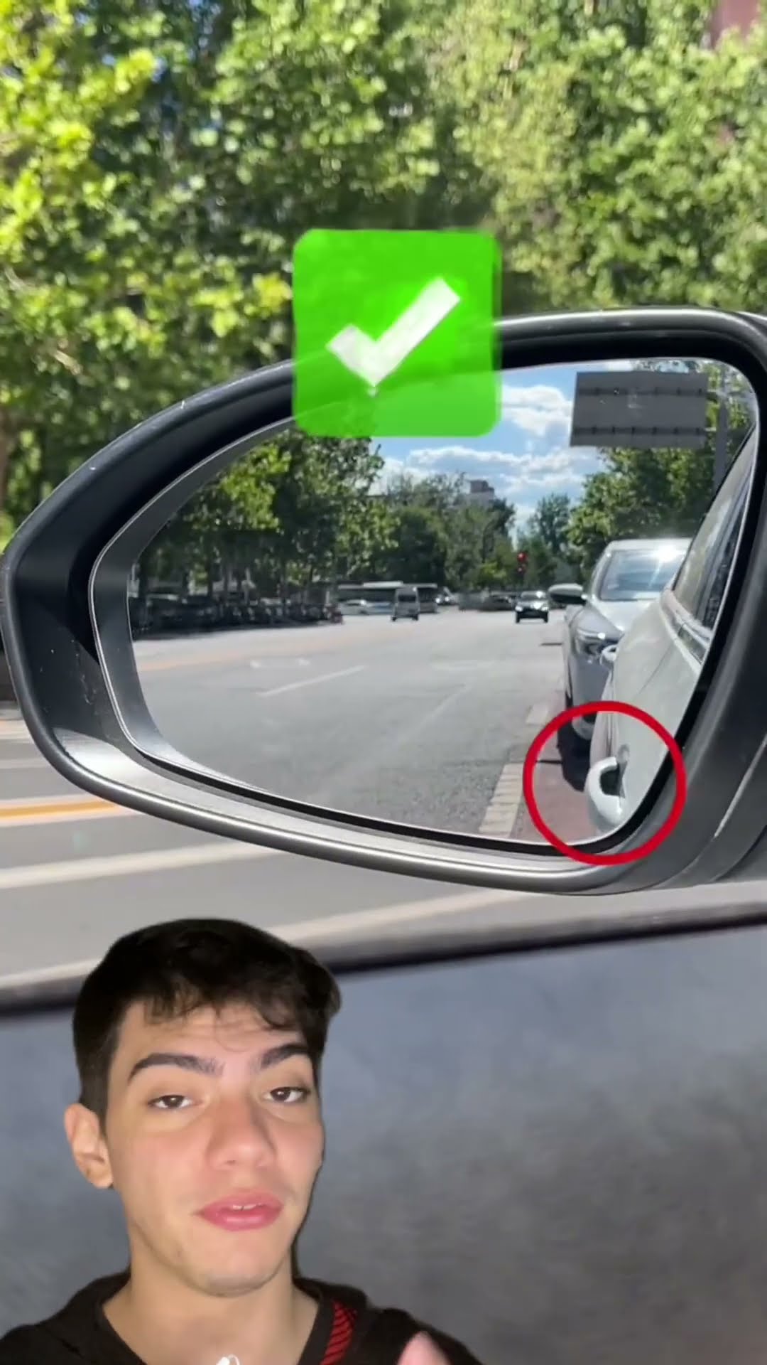 Como ajustar certo do retrovisor: mais visão e segurança! ??  #autoescola