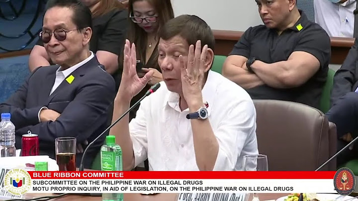 LIVE: Senate begins probe into Duterte admin's drug war