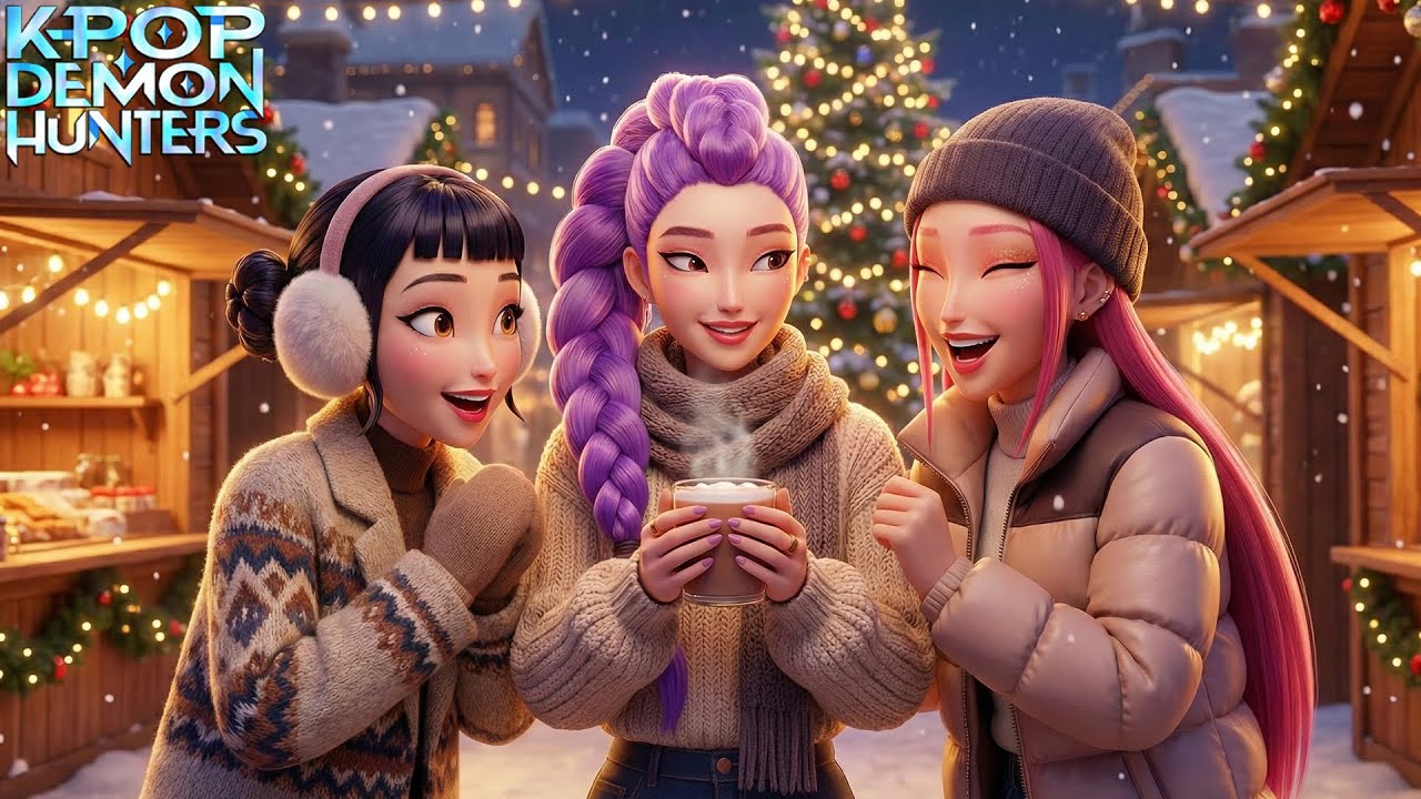 Christmas Market Magic Demon Hunters | Animated Music Video