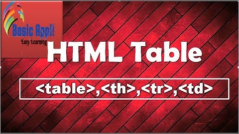 HTML Table || HTML টেবিল || Web Design|| HSC ICT. .....Basic Appi!