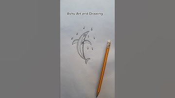 Dolphin 🐬 #drawing #fishing #fish #art #reels #shorts #creative #easy