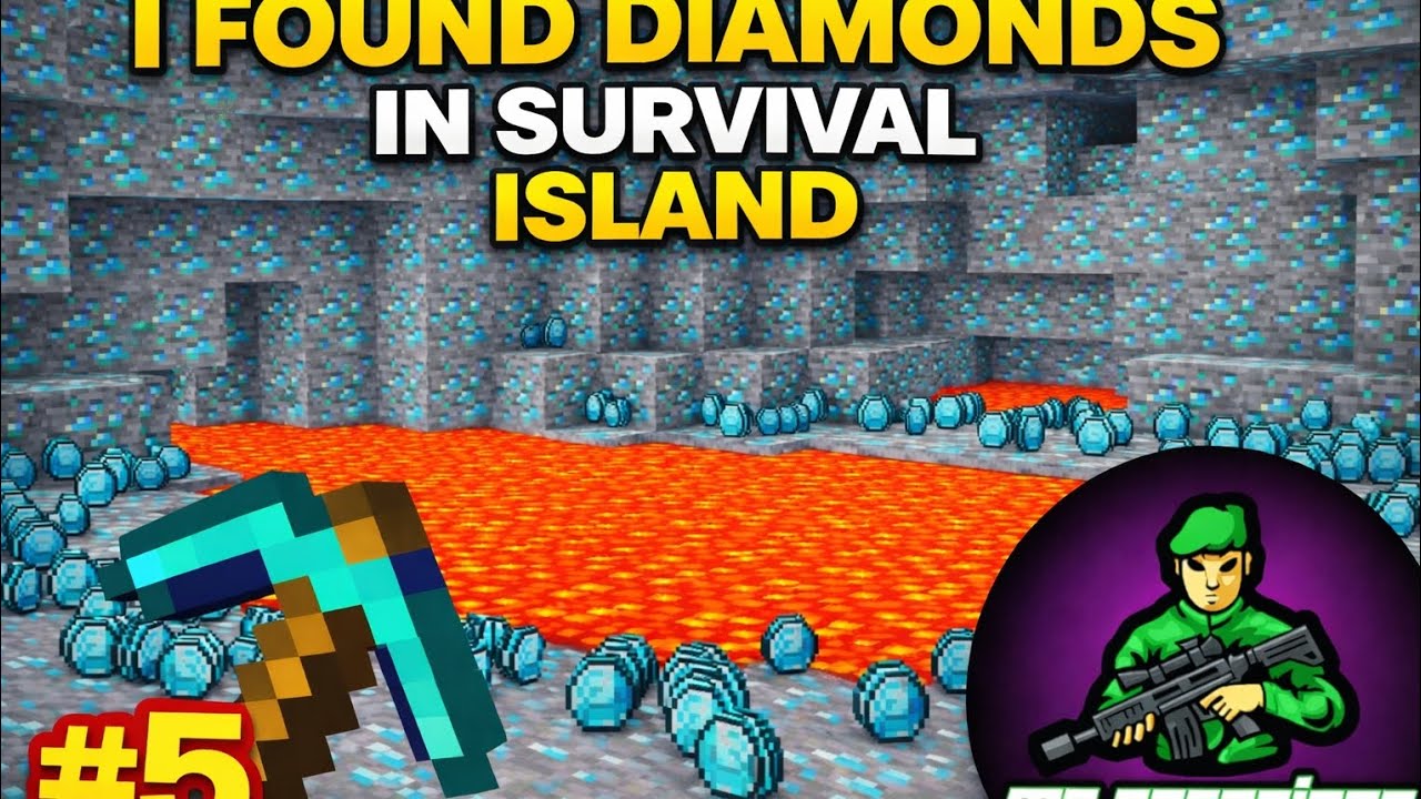 I found diamonds in my survival island #minecraft #trendingshorts # ...