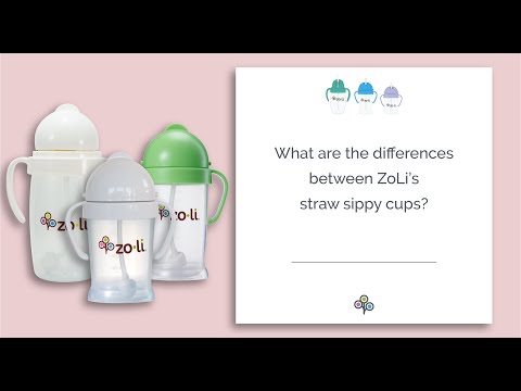 Differences between ZoLi's weighted straw sippy cups | BOT, BOT XL, BOT 2.0
