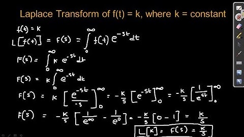 Laplace Transform of a constant Proof @derivewithsoumya