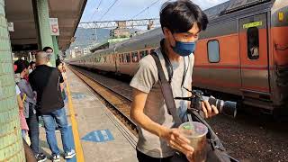 175次花蓮發車經由山線開往潮州的E301電頭車王補機值日生回去雙溪，PPE1010單電豬PP電頭+十二節PP車廂+PPE1011單電豬PP電頭PP自強號(今天爬坡力不足所以加掛補機到瑞芳站之後解聯)