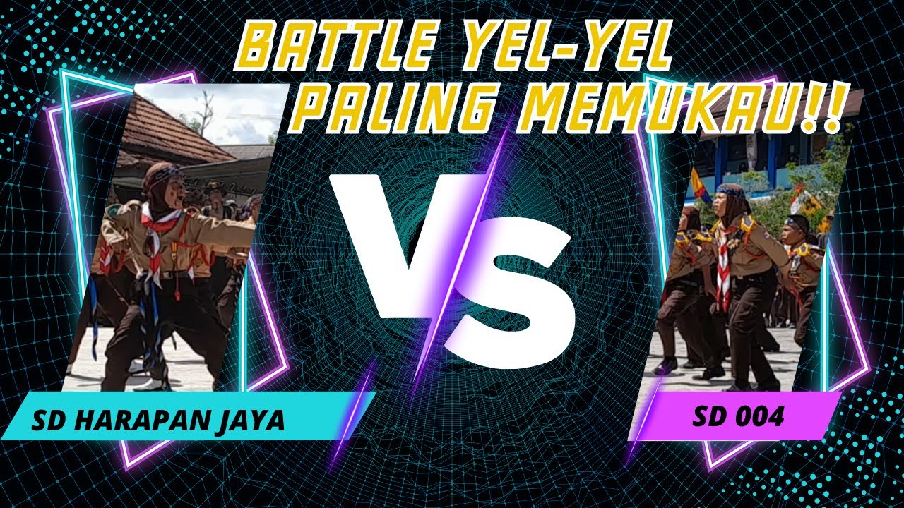 Battle yel-yel paling memukau juri!!! antara SD Harapan Jaya Vs SD 004 || GALAKSI V 2024