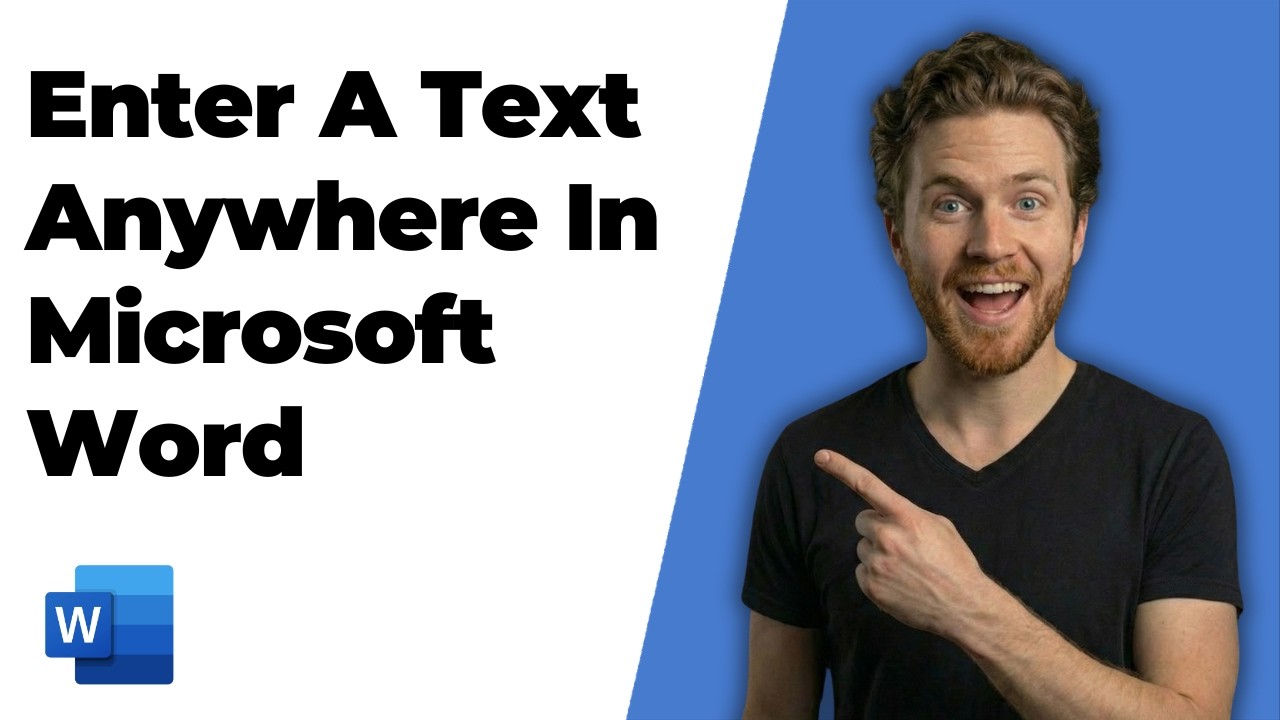 How To Enter A Text Anywhere In Microsoft Word (Easy Guide) - YouTube