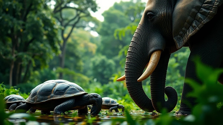 The Epic Showdown: The Turtle and the Elephant's Tale of Patience and Strength