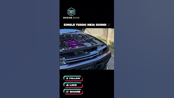 RB26 single turbo GT-R R32:  Turbo spool, wastegate screams. #GTR #R32 #RB26 #TurboLife