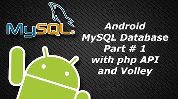 Android Mysql Database Part 1