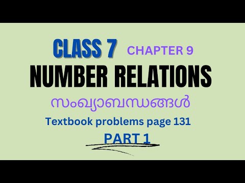 NUMBER RELATIONS |Chapter