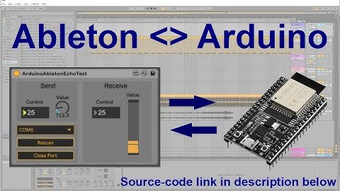 How to send data between Ableton and Arduino/Teensy/ESP32 via USB