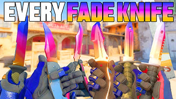 ★ CS2 EVERY Fade Knife (FACTORY NEW) | CS2 Knife Gameplay