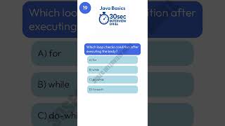 Java Basics MCQ Which loop checks condition after executing the body