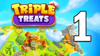 Triple Treats: Tile Match Gameplay Walkthrough Part 1 | iOS, Android, Casual - Puzzle Game screenshot 4