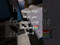 Foods that help you focus while studying. pt.2 📚#study #food #aesthetic #pinterest #foryou #shorts
