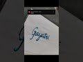 Gayatri Name Art #shorts #shortsfeed #art #calligraphy #drawing #painting #glitter #arshcreations