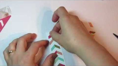 Multi-Colored Chevron Stampin