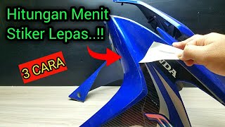 Hitungan Menit..!! 3 Cara simpel melepas stiker motor bawaan pabrik yang lengket dan putus-putus