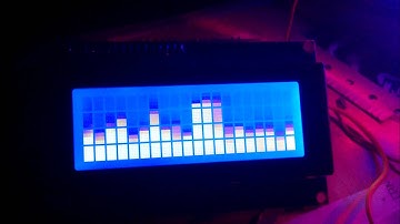 Digital spectrum analizer LCD 20x4 LCD