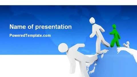 World Ties PowerPoint Template by PoweredTemplate.com