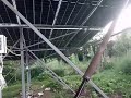 20кВт одноосная поворотная солнечная электростанция. Солнечный трекер с наклонной осью (PSAT)